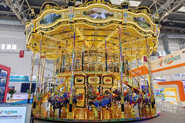 adult merry go round at Dinis Factory