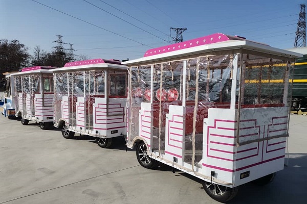 Dinis electric sightseeing trackless train for sale