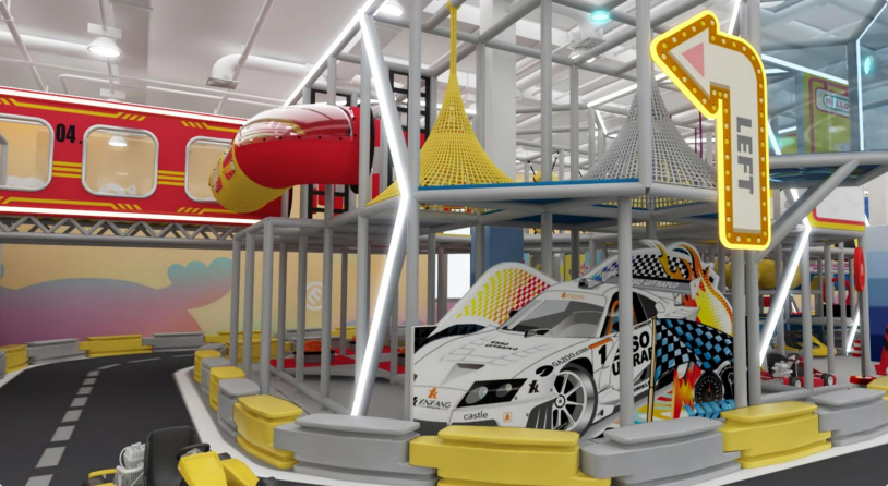 modern city indoor park