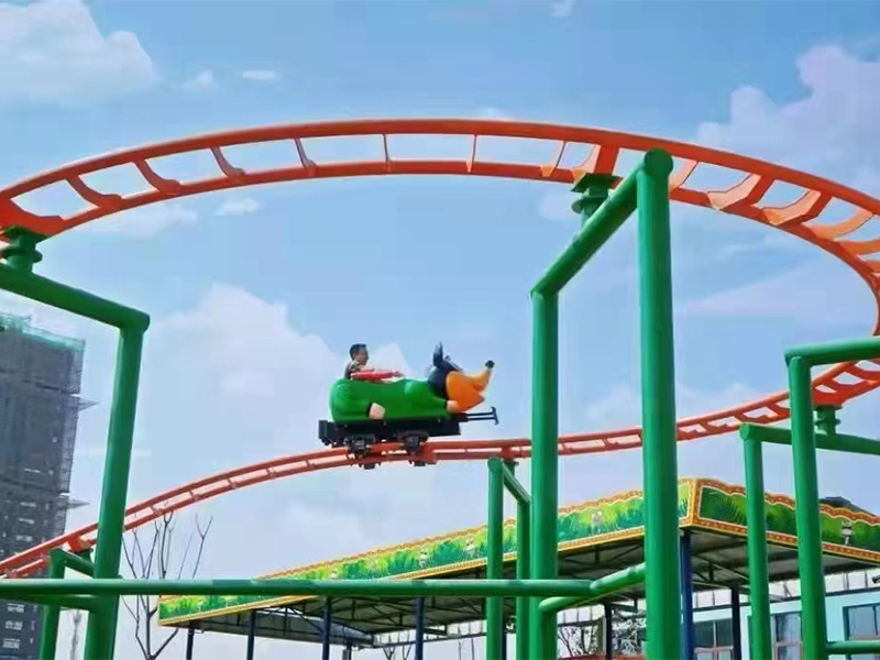 How Should a Wild Mouse Roller Coaster Station Be Positioned to Catch Passing Guests?