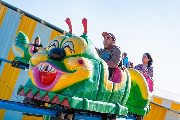 family roller coaster second train